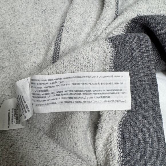 Abercrombie & Fitch VTG Muscle Hoodie Men’s Large Gray Y2K Mallcore Collegiate - Picture 12 of 16